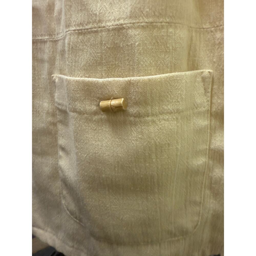 VTG Koret Cottage Core Shirt Womens SZ 20W Vest Shirt Button Yellow White Plus - Picture 5 of 5